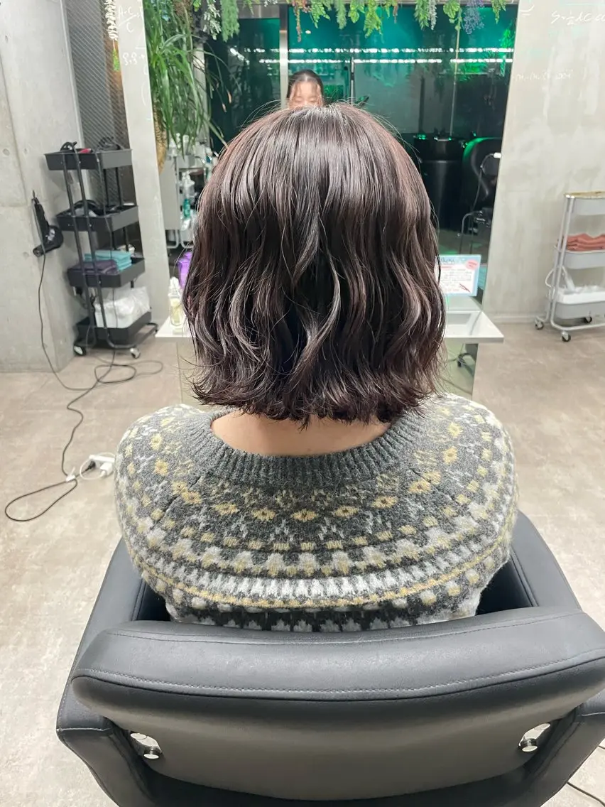 ショート カラー ヘアカラー トリートメント 速水 ゆきののヘアスタイル