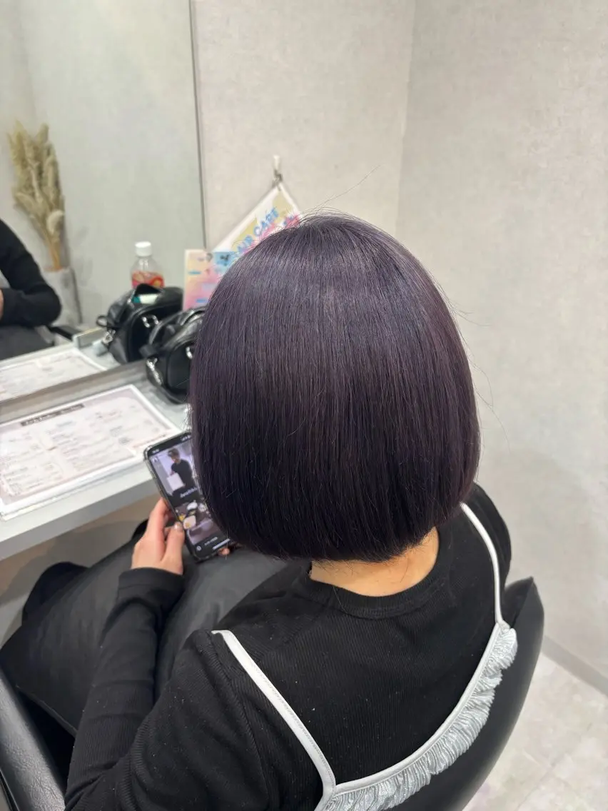 ミディアム ヘアカラー トリートメント 平瀬 胡桃のヘアスタイル