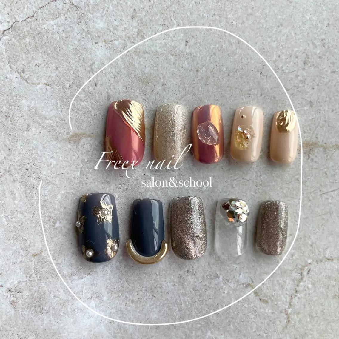 ネイル ハンドネイル ハンドケア freex nail /ニュアンス/個性派のネイルデザイン