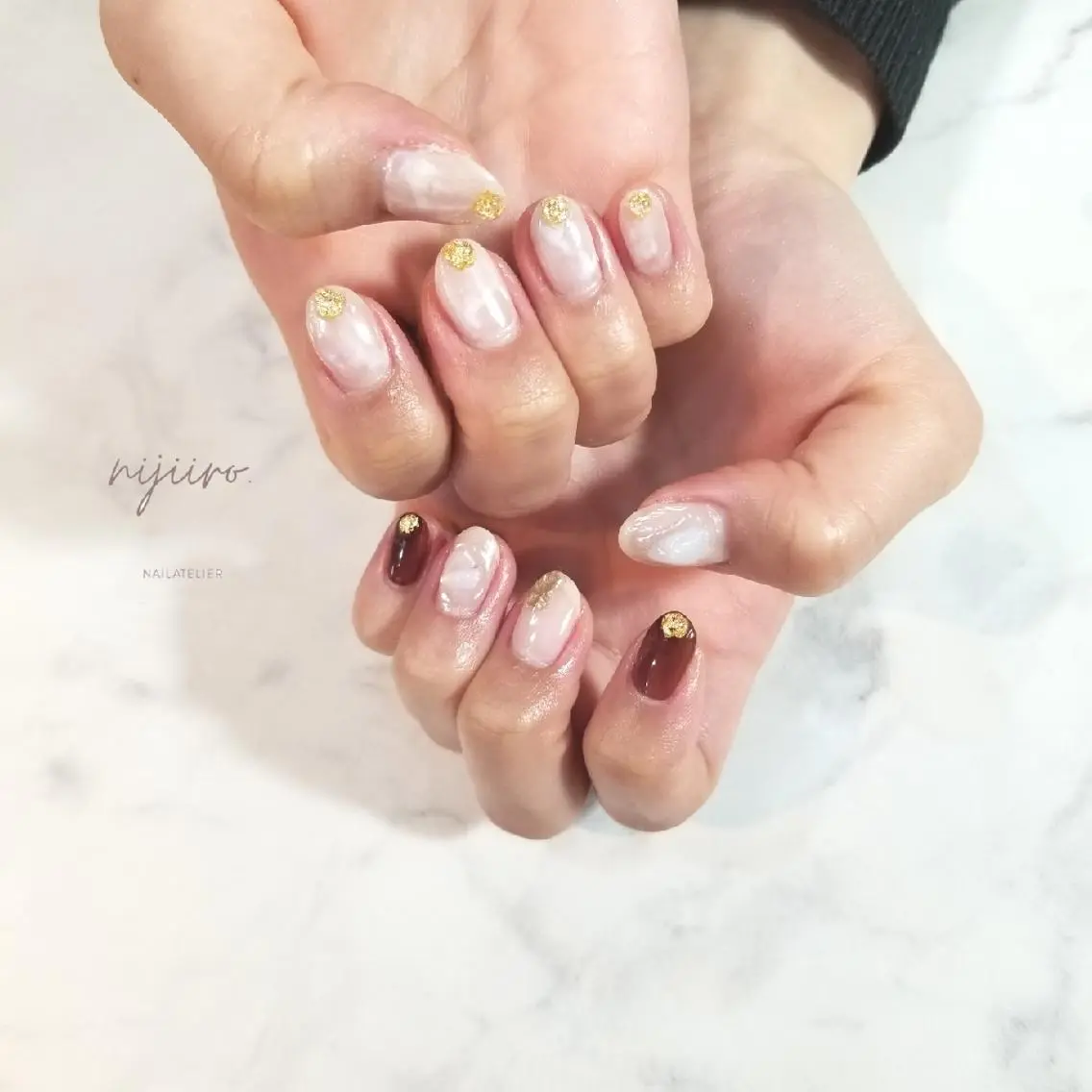 ネイル ニュアンスネイル ハンドネイル nijiiro🌈 サトウのネイルデザイン