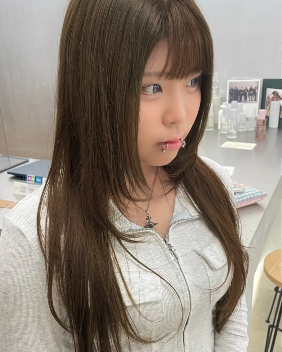 カット+ブリーチ無しダブルカラーの写真