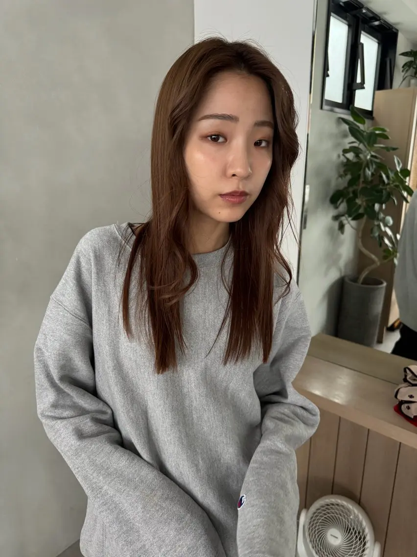 ロング カット ヘアカラー 透明感カラー/似合わ せカット/大島実加永のヘアスタイル
