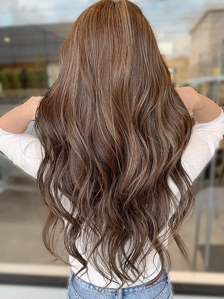ロング カラー ハイライトカラー イルミナカラー ハイライト 髪質改善 トリートメント ヘアカラー トリートメント 【店長】韓国ヘア/ 美髪ケア　野沢綾馬のヘアスタイル