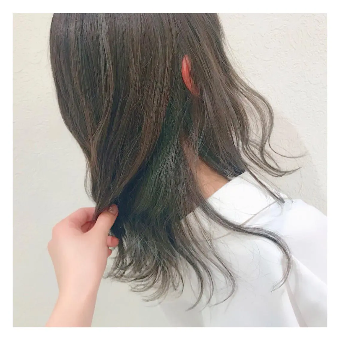 カラー アッシュ ハイライトカラー インナーカラー YUI𓍯エクステ /ニュアンスカラーのヘアスタイル