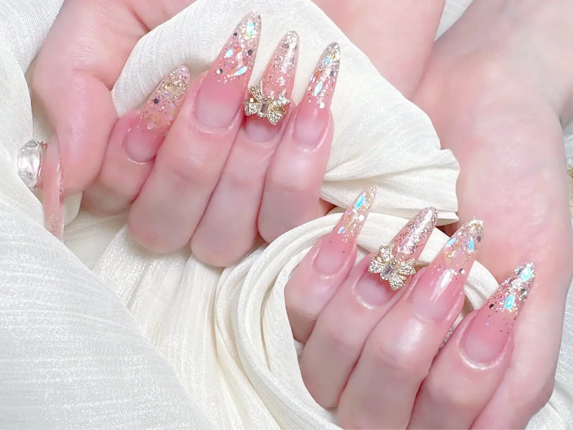 ネイル ハンドネイル M🌷nail 長さだし専門店のネイルデザイン