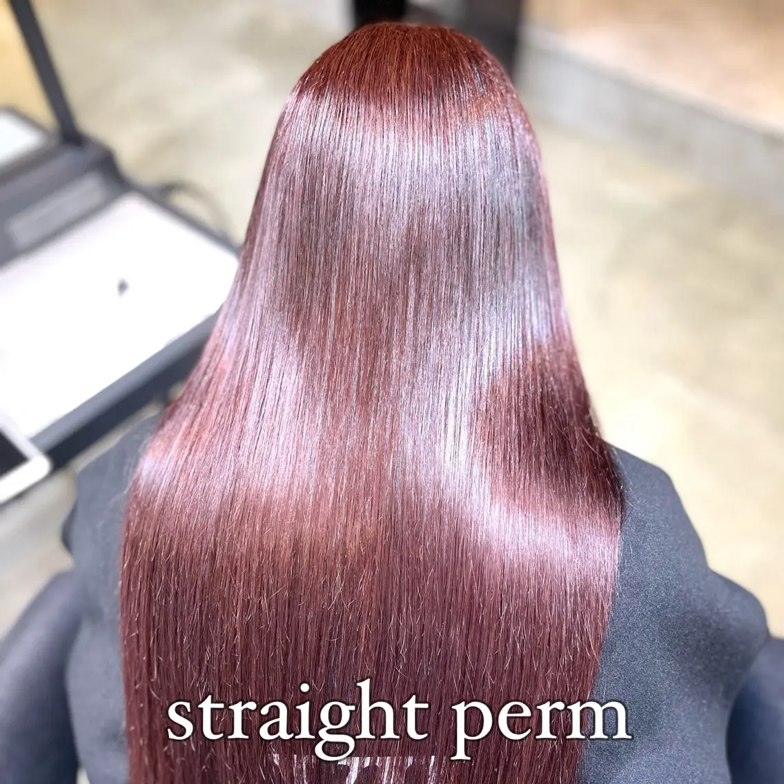 ロング ヘアカラー トリートメント ✨縮毛矯正　韓国ヘア レイヤー✨大濱快斗のヘアスタイル