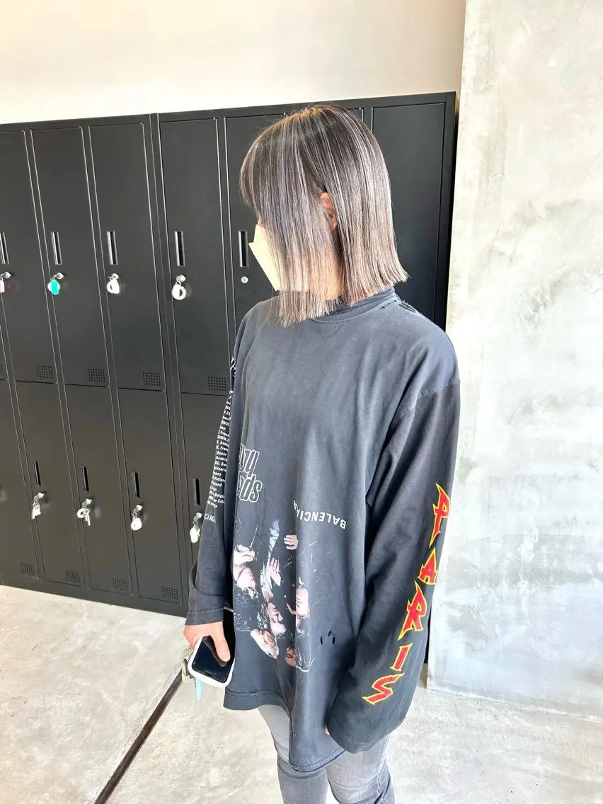 ミディアム カラー ヘアカラー 一ノ瀬 暁のヘアスタイル