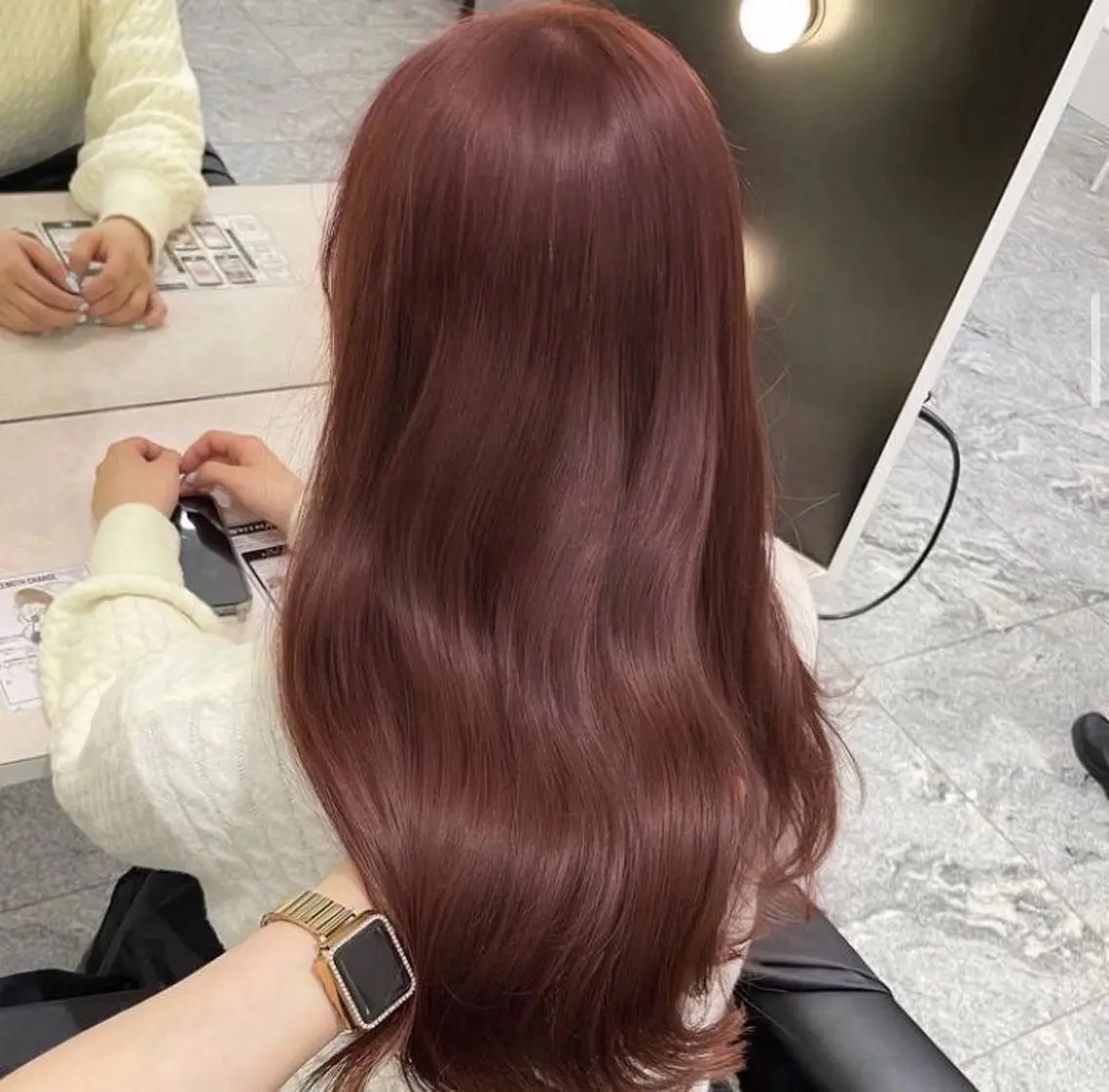 🌟限定価格‼️🌟ゆめふわ暖色カラー🍒ྀི➕うる艶Aujua トリートメント付き💖の写真