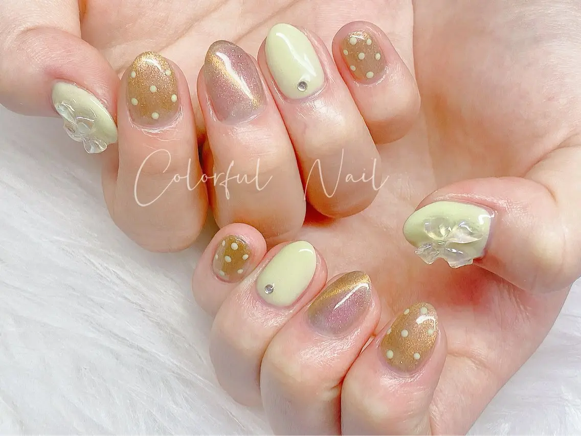 ⭐️新規ソフトジェルオフ無料 🎀定額デザイン90分🎀ハンドシンプル定額デザイン　パラジェル&フィルイン ➕1000円の写真