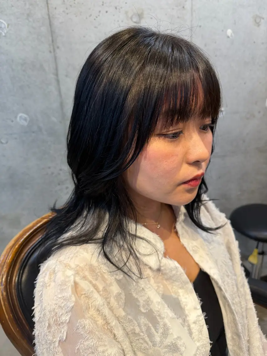 ミディアム カラー ヘアアレンジ 顔まわりレイヤー レイヤーカット カット ヘアカラー トリートメント 🍀Ryosuke 🍀のヘアスタイル