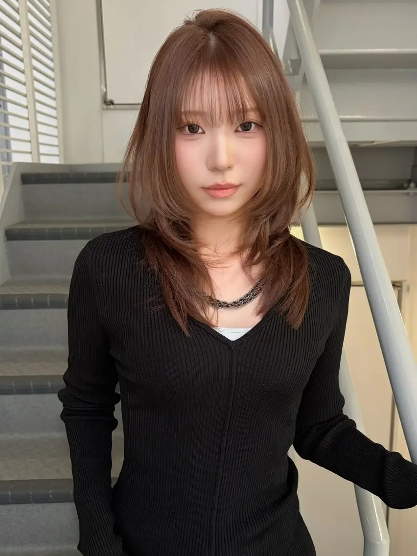 【時短で決まる前髪に♪透明感カラー】前髪カット＋カラー ￥10700 大橋/竹下の写真