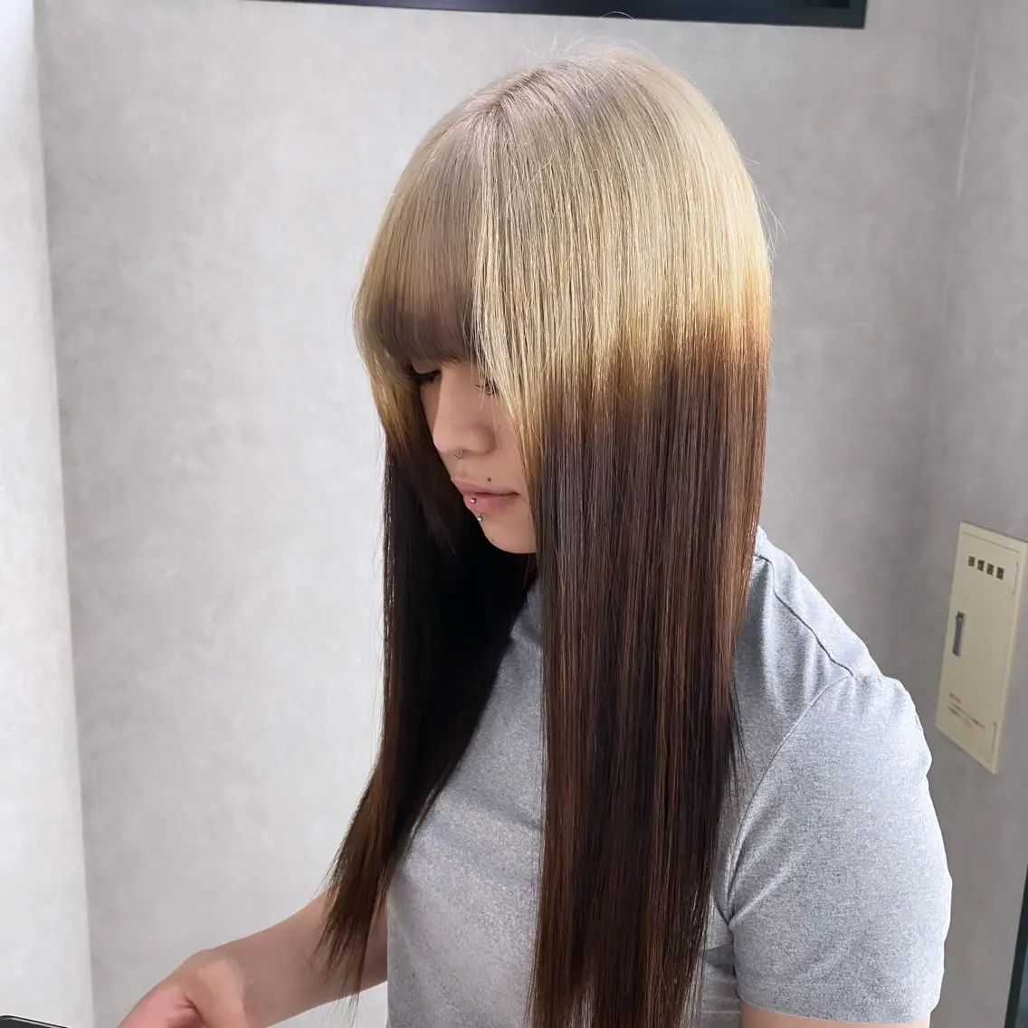 ロング 梅田/ハイトーン 🎀Rumina🎀のヘアスタイル