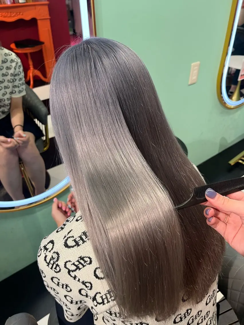 ロング カラー 🐺新宿manabu 縮毛矯正モデル募集中のヘアスタイル
