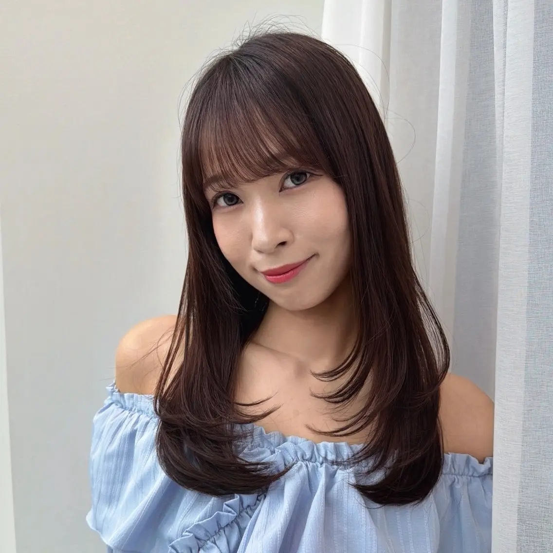 ロング レイヤーカット 似合わせカット カット 🩵HIYORI /栄/レイヤーカットのヘアスタイル
