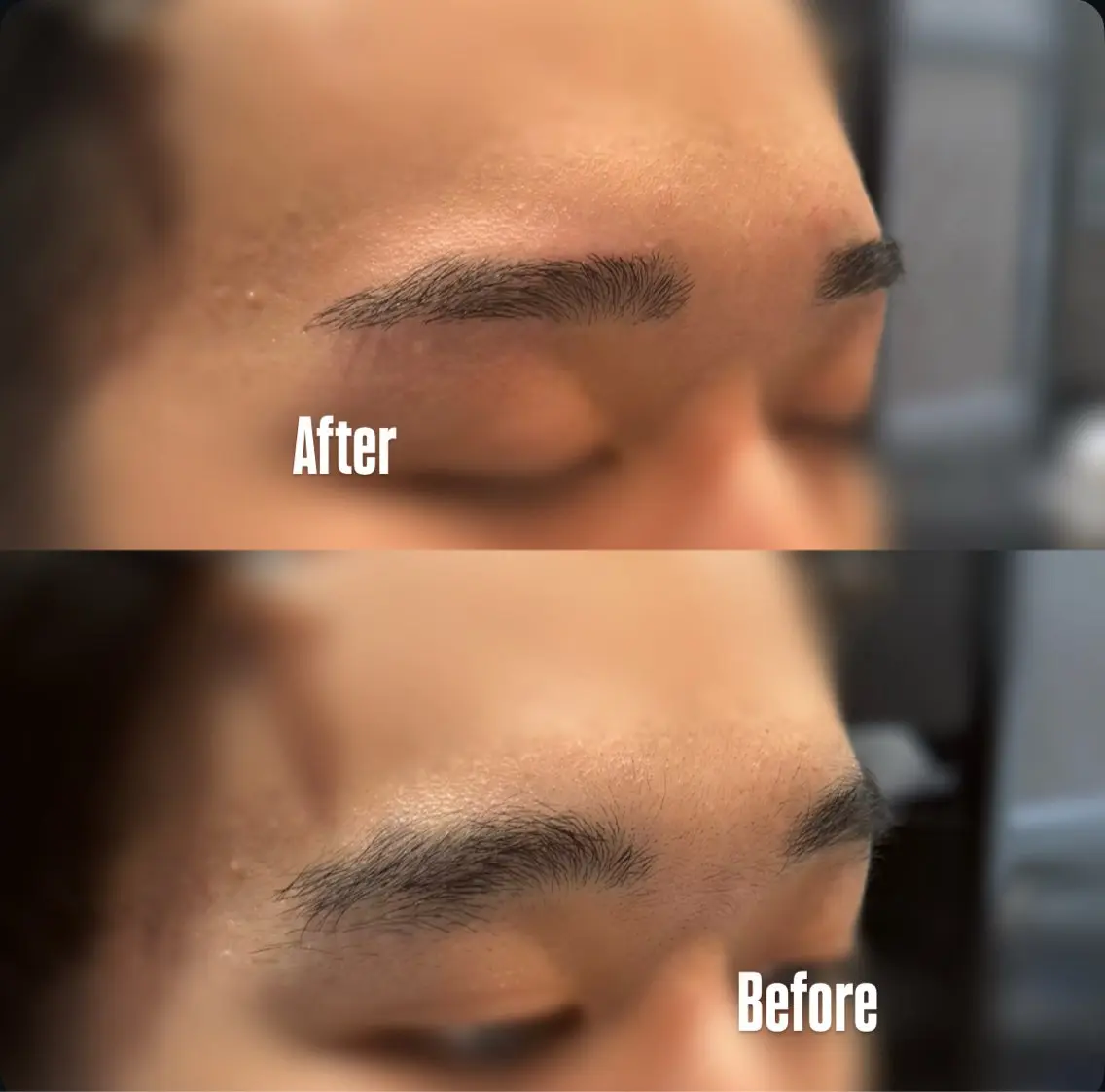 メンズアイブロウWAX & 眉カットの写真