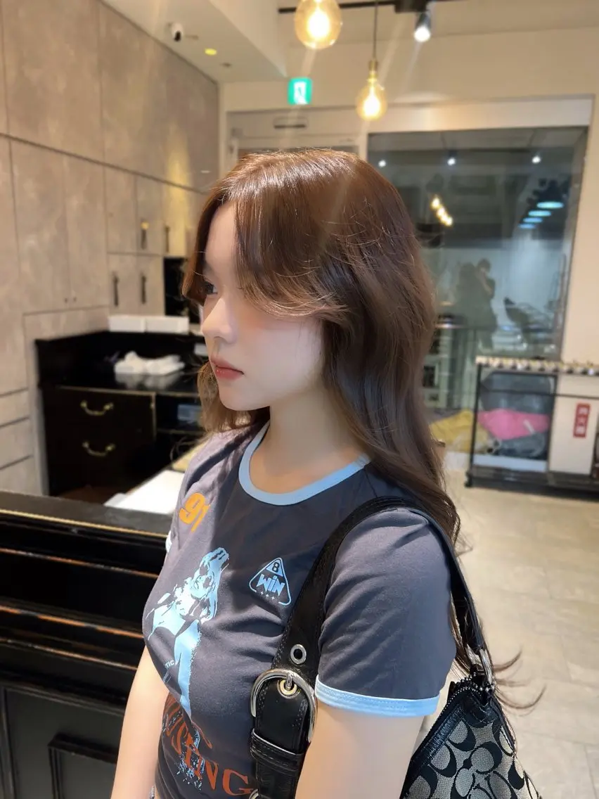 ロング カラー ヘアアレンジ ヘアカラー トリートメント ヘアセット 🎀ハイトーン・艶 カラー HANA🎀のヘアスタイル