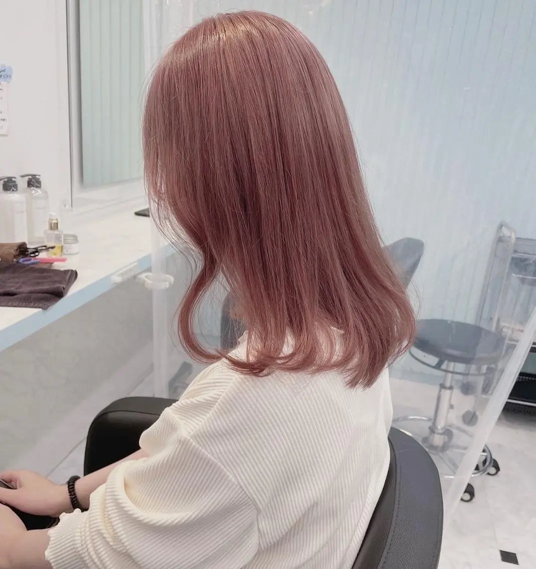 セミロング カラー ヘアカラー トリートメント ヘッドスパ ヘアセット 🎨透明感モテカラー DAIKI🎨のヘアスタイル