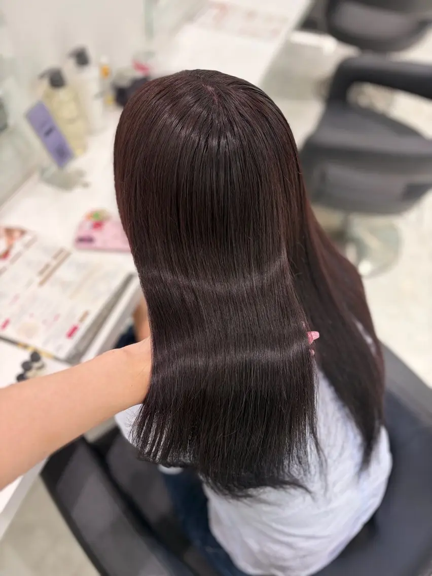 ロング カラー ヘアアレンジ カット ヘアカラー ヘアセット 💓色落ちまで綺麗な 垢抜けカラー💓のヘアスタイル