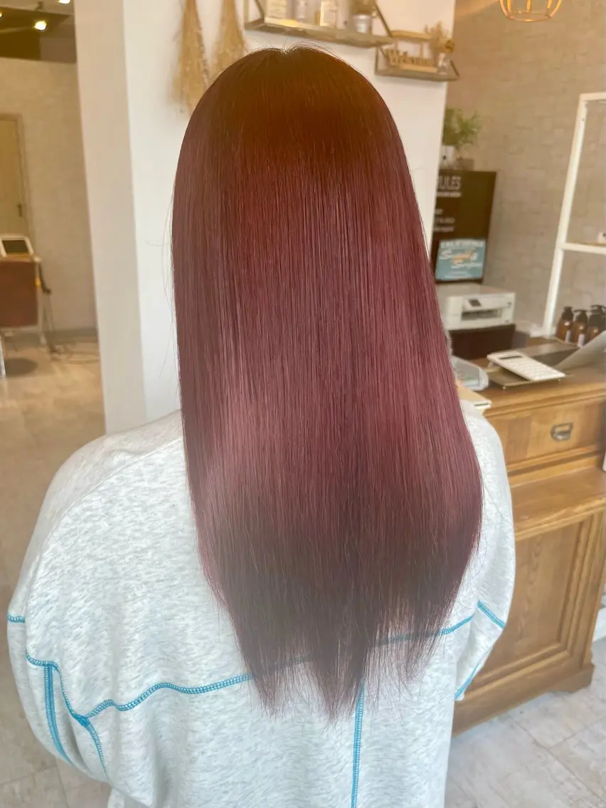 ロング カラー カット ヘアカラー トリートメント 🍭透明感カラー 志賀拓海🍬🌈のヘアスタイル