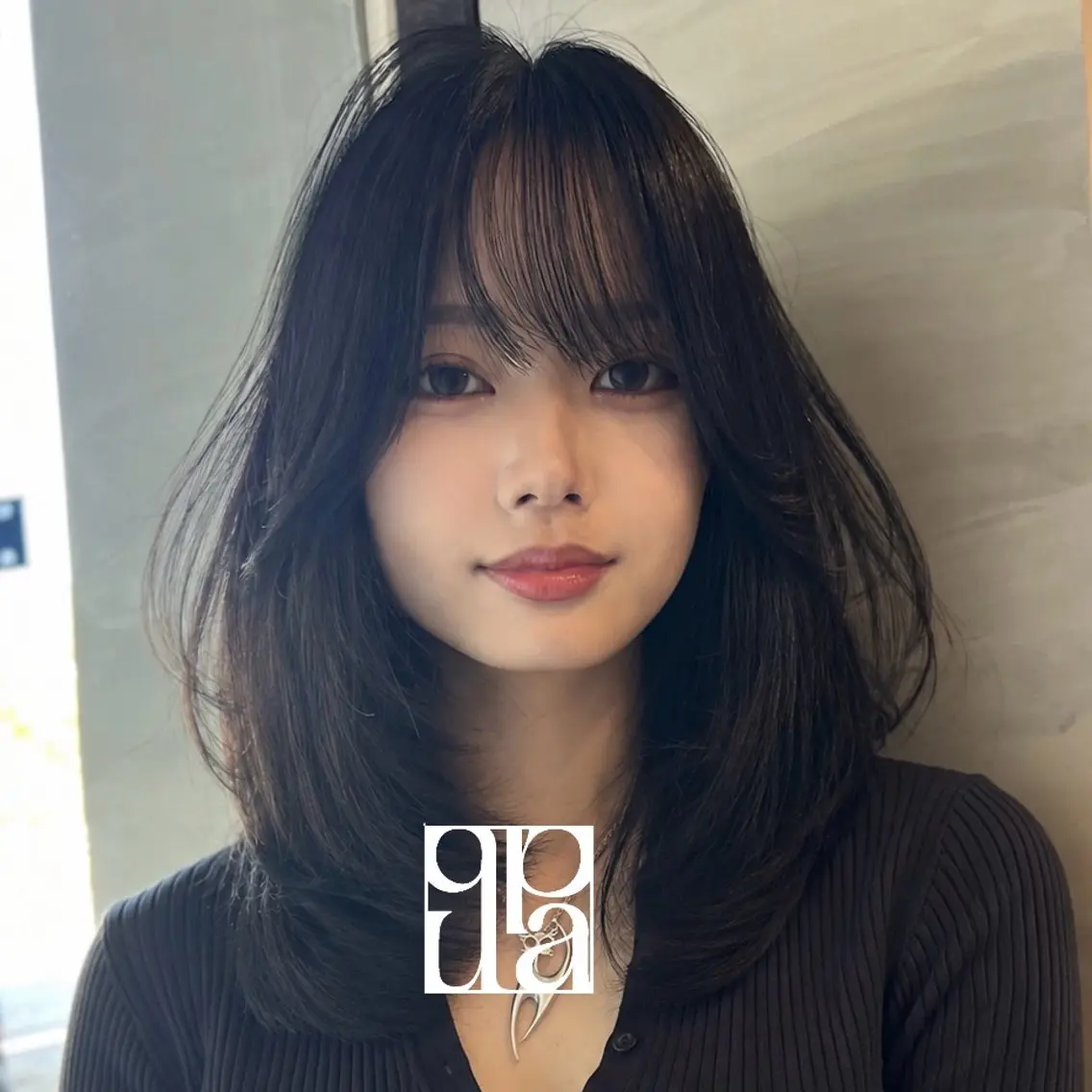 セミロング カラー セミロングレイヤー レイヤーカット カット ヘアカラー トリートメント 城慎太郎 大濠/大人ロングのヘアスタイル