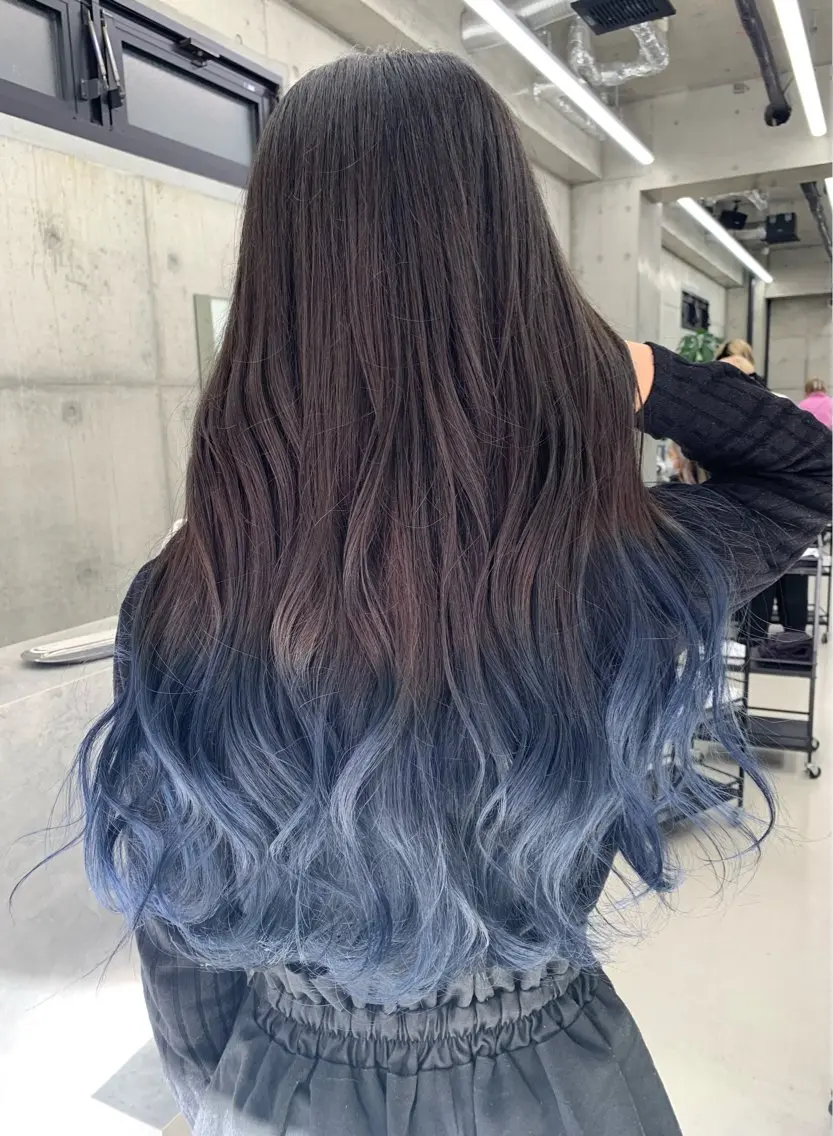 ロング カット ヘアカラー トリートメント 山田 絵里菜のヘアスタイル