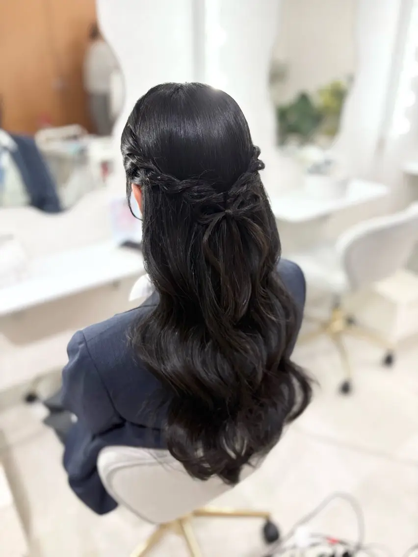 ヘアアレンジ ハーフアップ ヘアセット ヘアセットサロン /上坪愛美のヘアスタイル