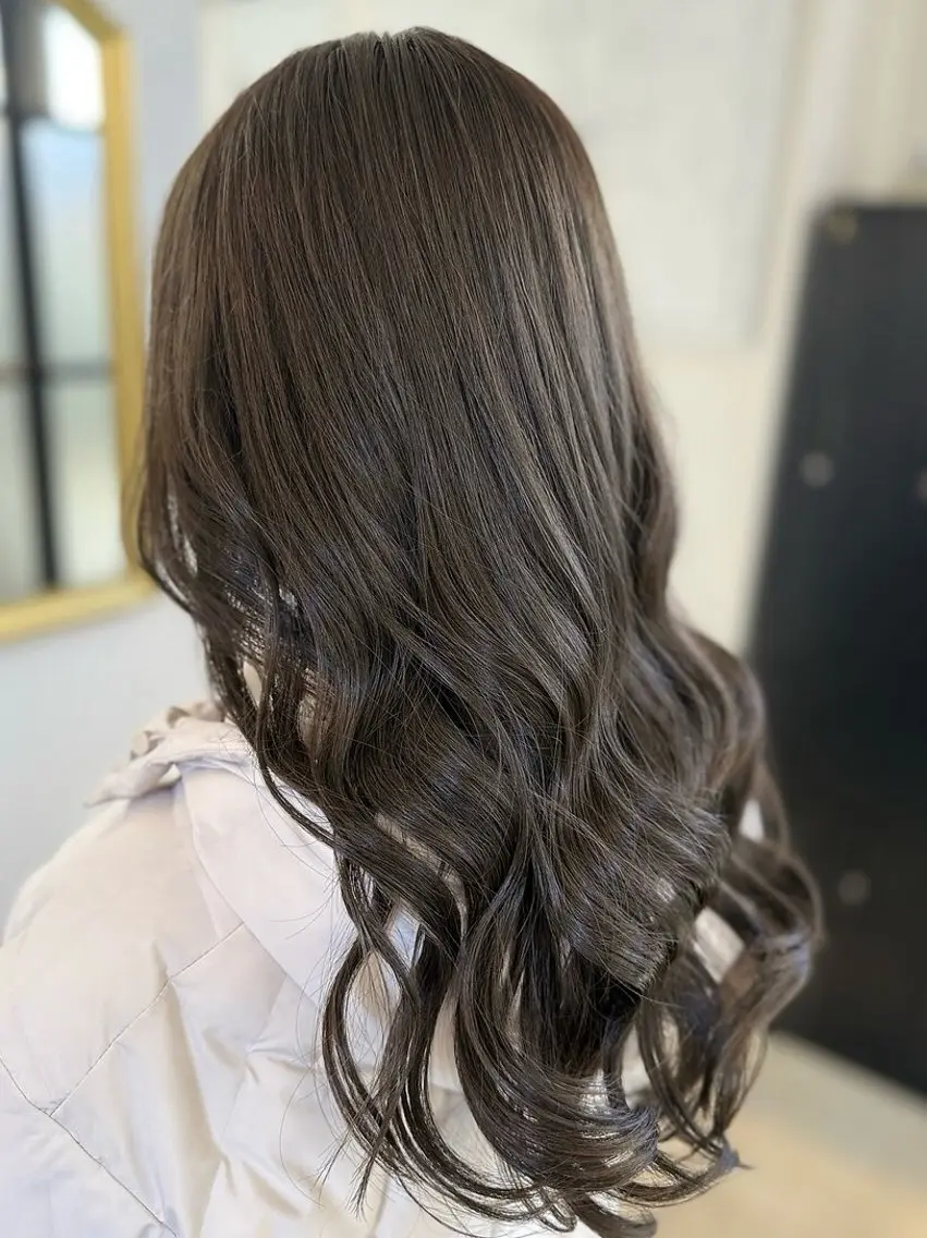 ロング アッシュ トリートメント カット ヘアカラー トリートメント 🆕似合わせデザイン カット/髪質改善✨のヘアスタイル