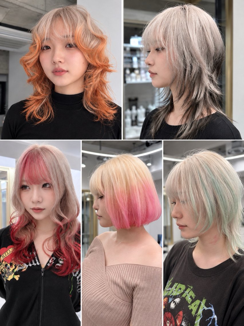 ミディアム ヘアカラー 五島 拓海のヘアスタイル