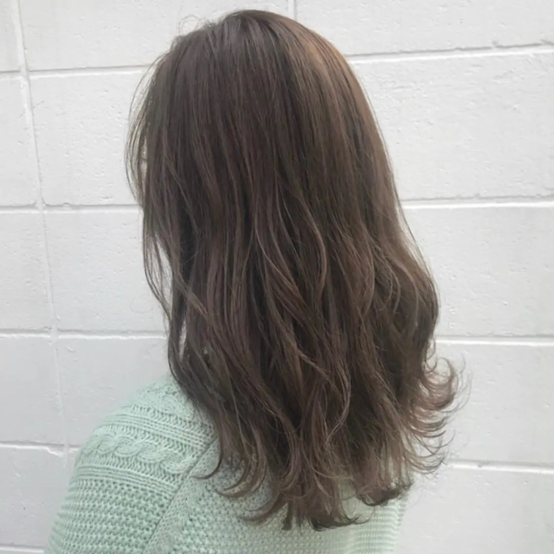セミロング カラー アッシュ ベージュカラー メンズ特化 TAKUYAのヘアスタイル