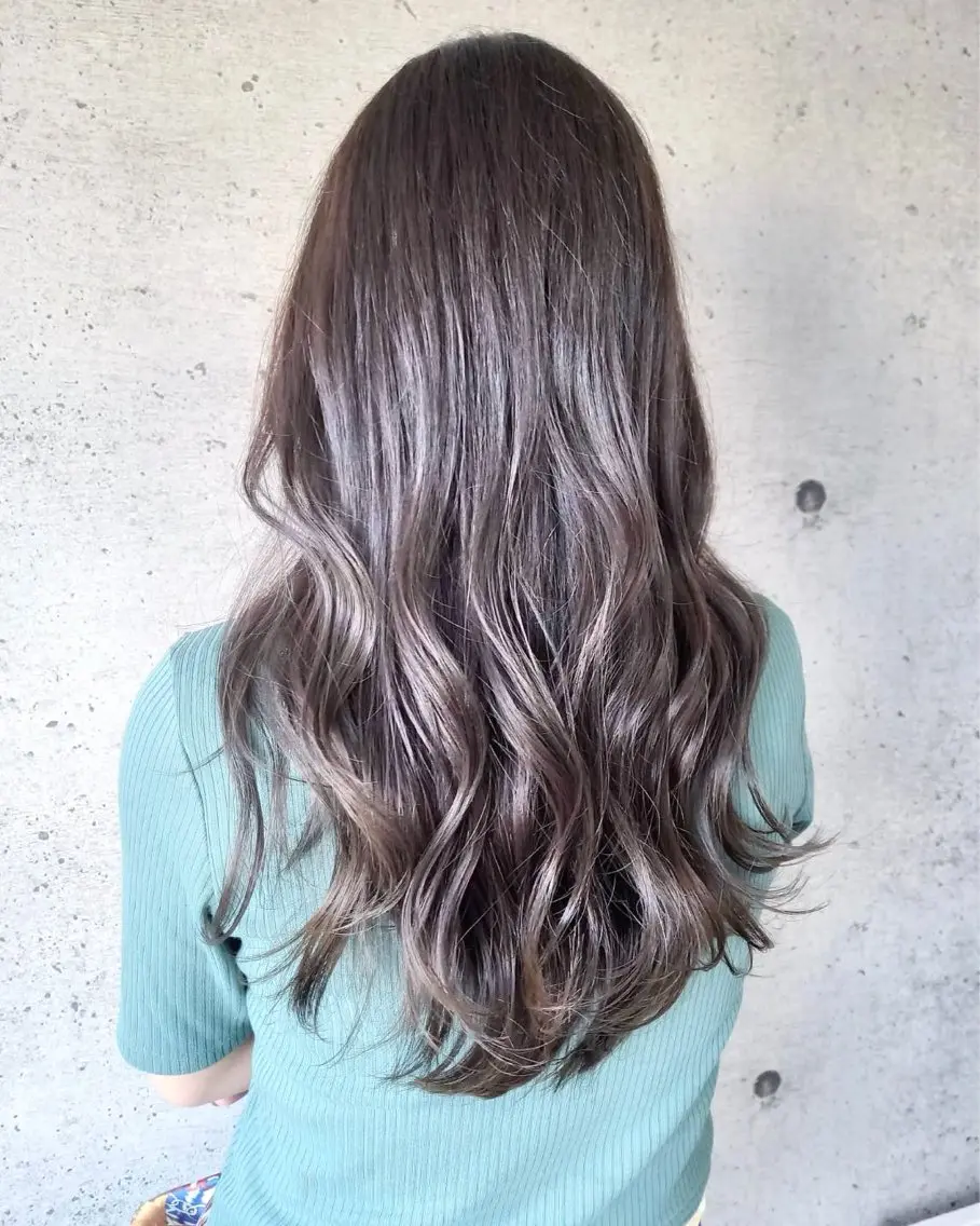 ロング 髪質改善 レイヤーカット トリートメント Day& Nightのヘアスタイル