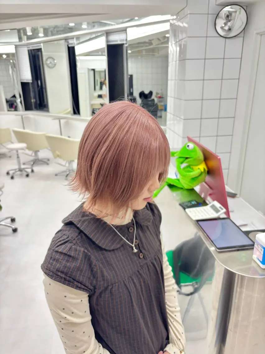 ショート カット ヘアカラー トリートメント ヘアセット 🎗副店長/井上 竜 ブリーチ指名No.1のヘアスタイル