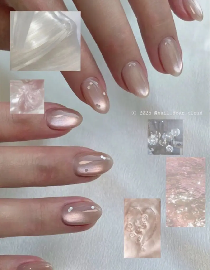ネイル アートネイル フレンチネイル グラデーション 韓国ネイル ラメ(グリッター) ハンドネイル Lumi de nailsのネイルデザイン