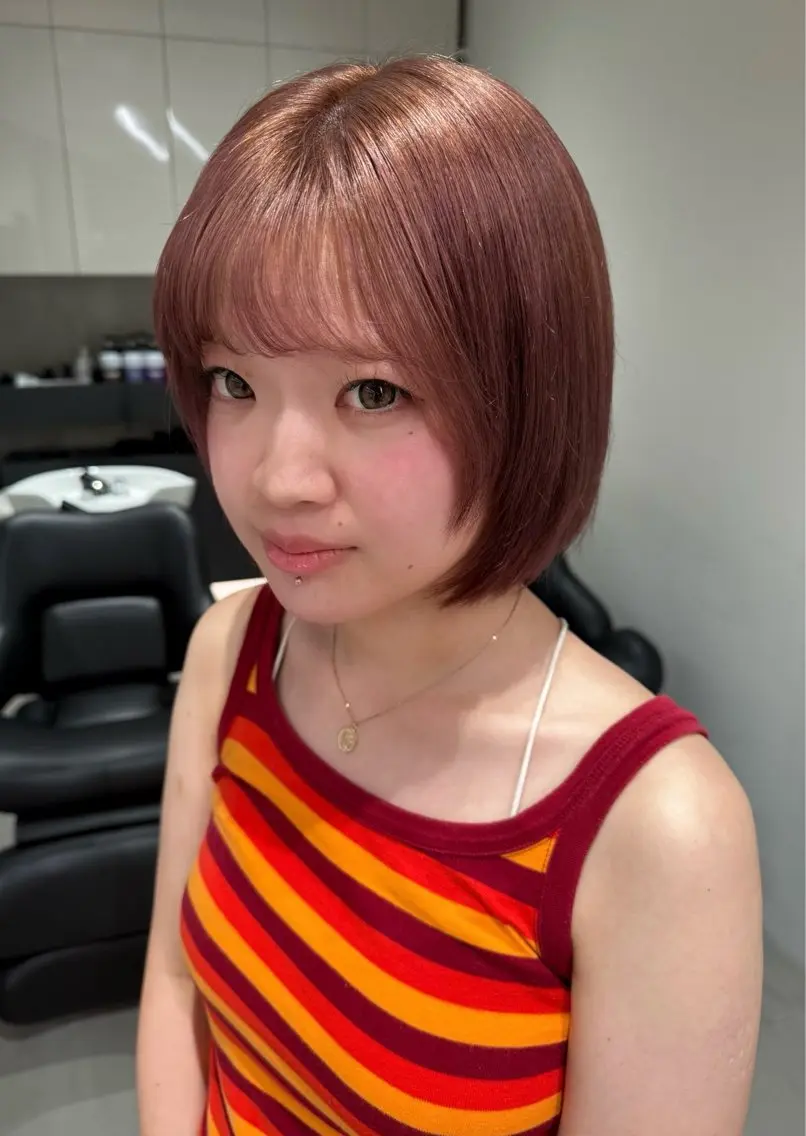 フルブリーチ1回＋オンカラー（orムラシャン仕上げ）中明度で透明感MAXcolor˚✩*の写真