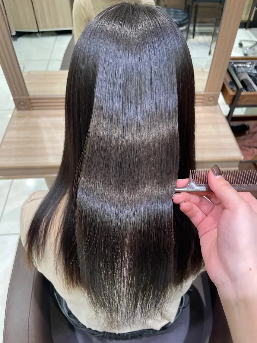 ロング 縮毛矯正 まなか /艶カラー💎のヘアスタイル