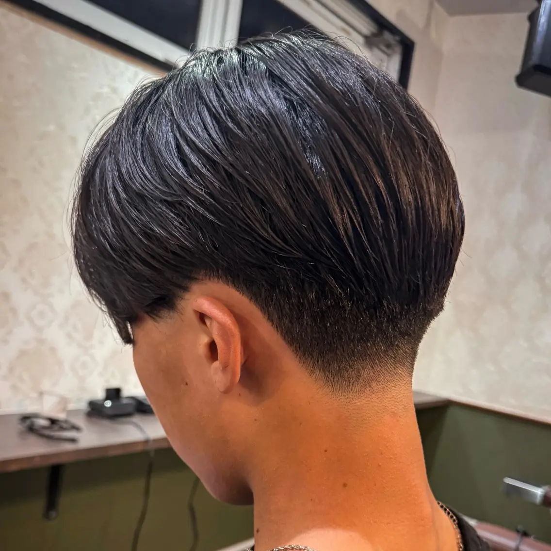 ショート メンズ センターパート フェードカット ショートヘア カット 立川メンズカット/ メンズパーマ💈三上のヘアスタイル