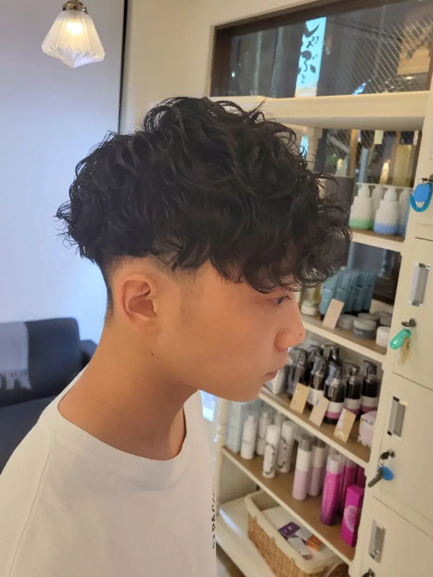 メンズ パーマ カット パーマ メンズ/ショート /山田譲治✂️のヘアスタイル