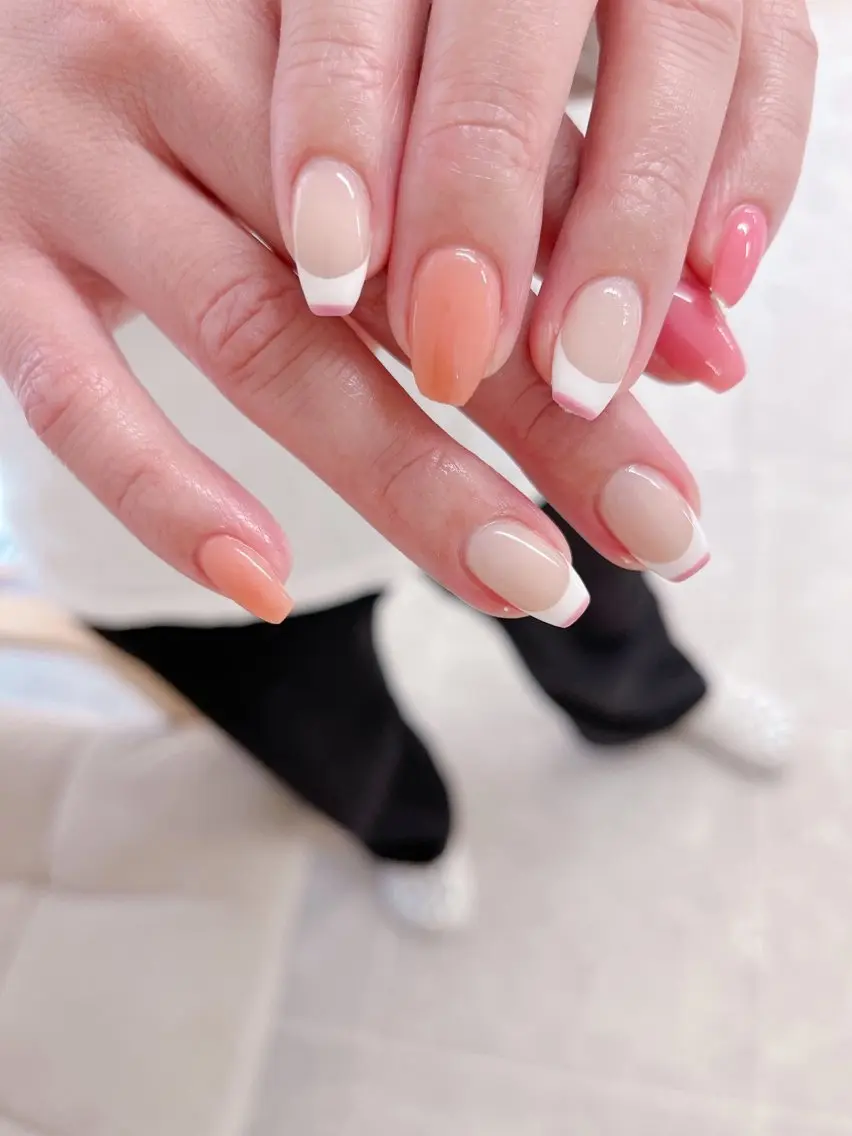 ネイル フレンチネイル ON nailのネイルデザイン
