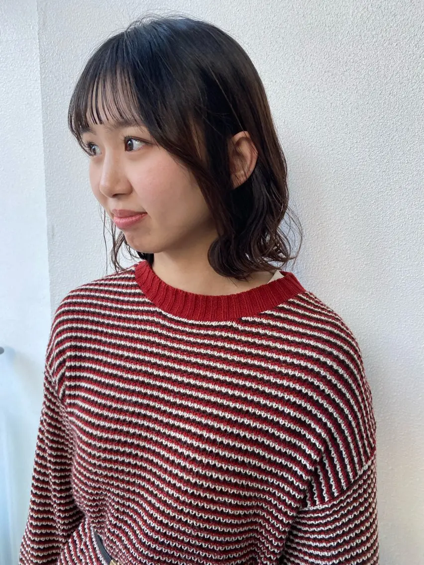 ミディアム カット トリートメント LUVISM新潟🎀 透明感カラー/ミユのヘアスタイル