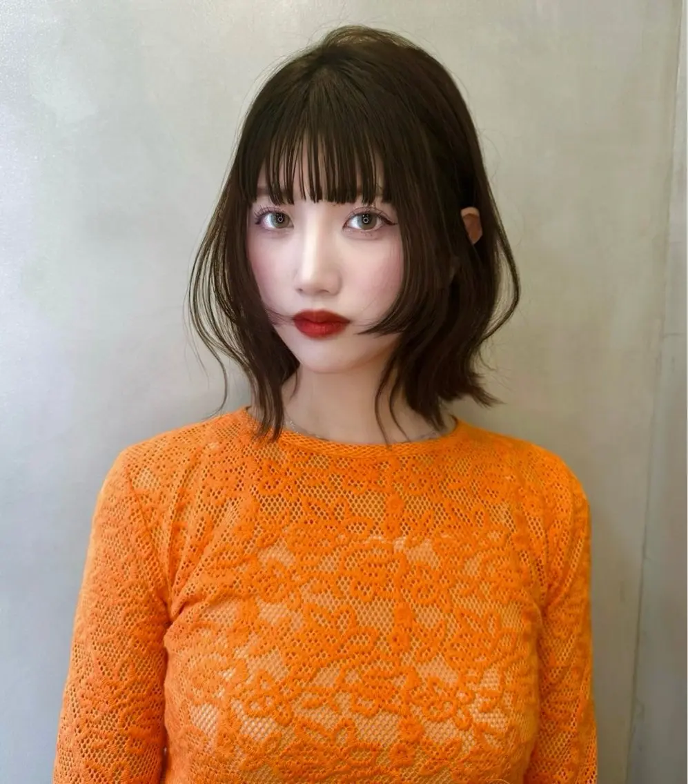 ミディアム 艶髪矯正🫧Lir ゆいのヘアスタイル