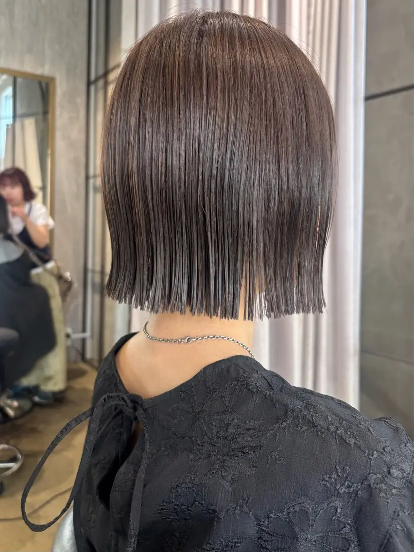 ショート カット ヘアカラー トリートメント 西田 美侑/ 前髪・顔周りカットのヘアスタイル