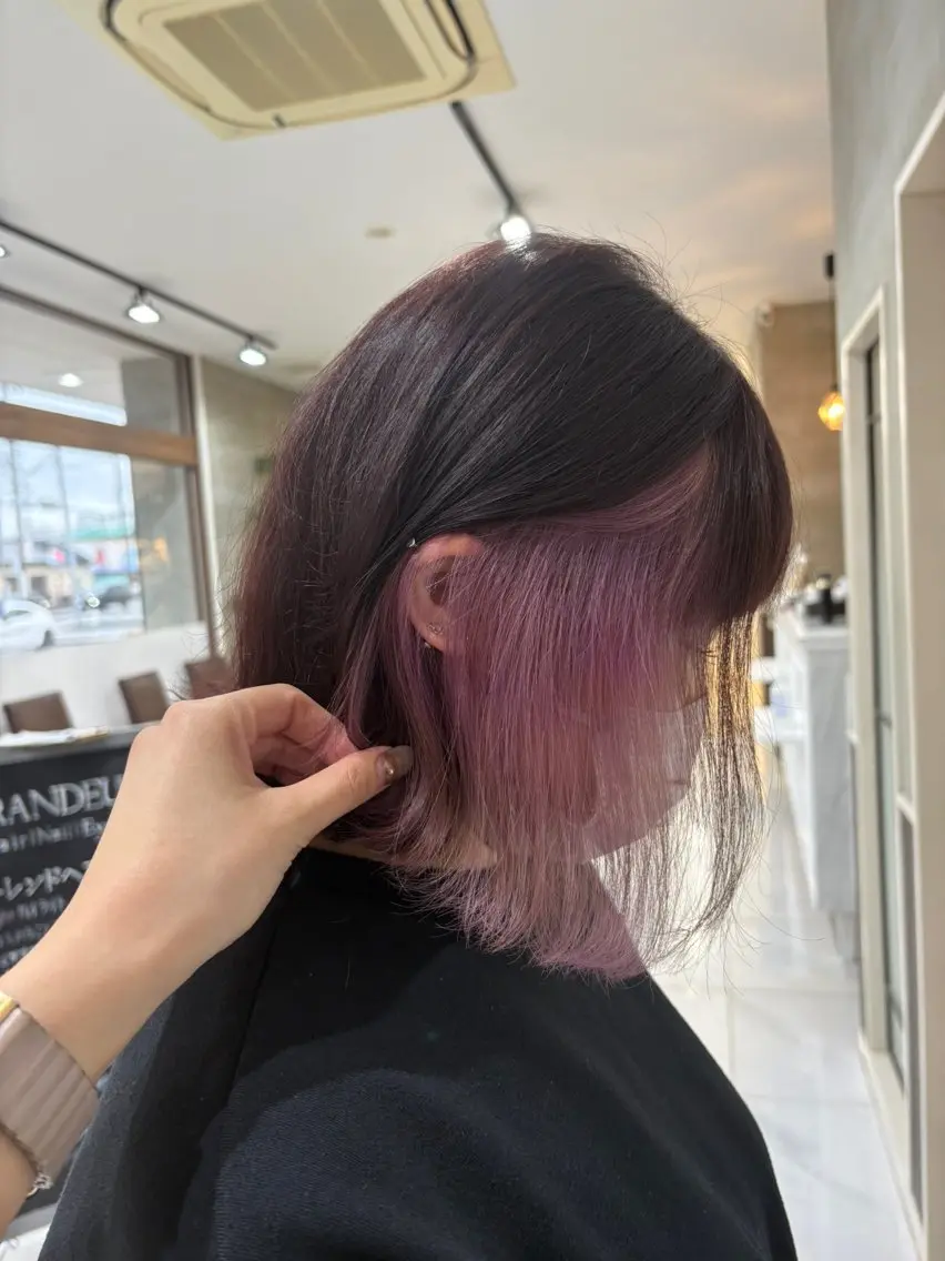 ミディアム カラー GRANDEUR やまだかなのヘアスタイル
