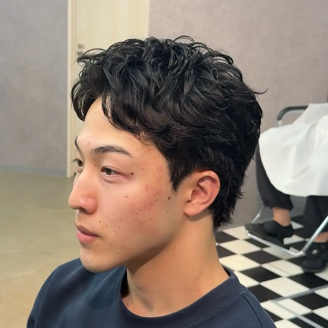 ショート パーマ ヘアアレンジ メンズ MENIN メンズ サロン　望月　涼太のヘアスタイル