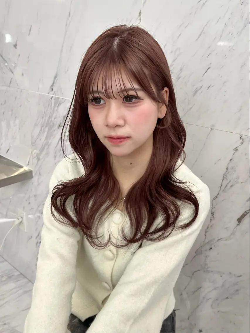 ロング カラー ヘアカラー ParveMix ♡白神みやびのヘアスタイル