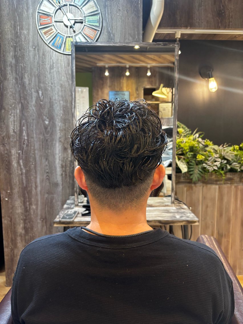 パーマ メンズ パーマ 上田 良夢のヘアスタイル