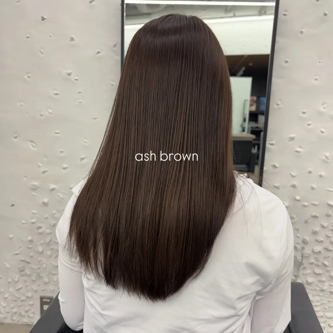 セミロング カラー アッシュ アッシュブラウン ブラウンカラー 暖色/ブラウン/ 透明感/ゆうかのヘアスタイル
