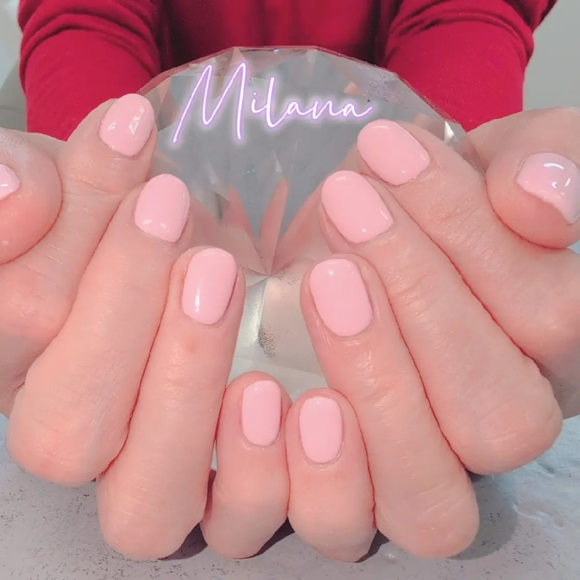 ネイル ワンカラーネイル ハンドネイル Milana 川瀬のネイルデザイン