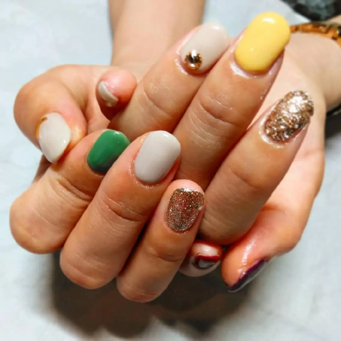 ネイル グラデーション ワンカラーネイル lylynail YUUKAのネイルデザイン