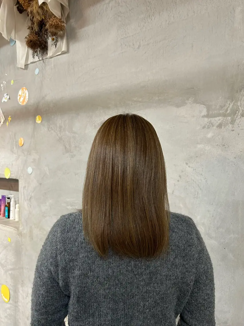 セミロング アッシュ set-up 中庄 manaka 🩰のヘアスタイル