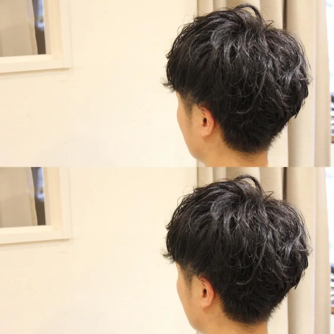 ショート パーマ メンズ 長江 諒のヘアスタイル