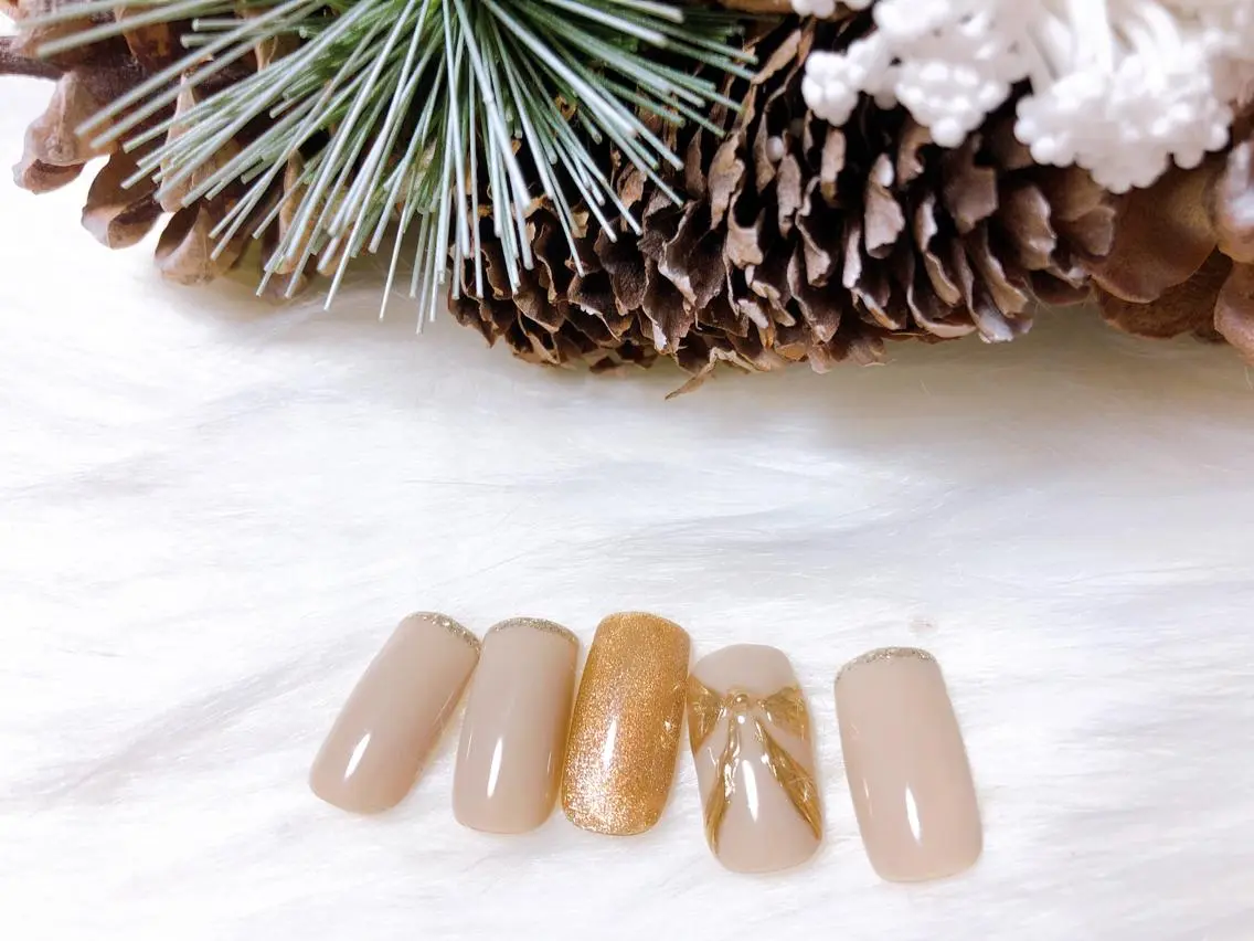 ネイル 冬ネイル クリスマス kiki nail &brow二子玉川のネイルデザイン